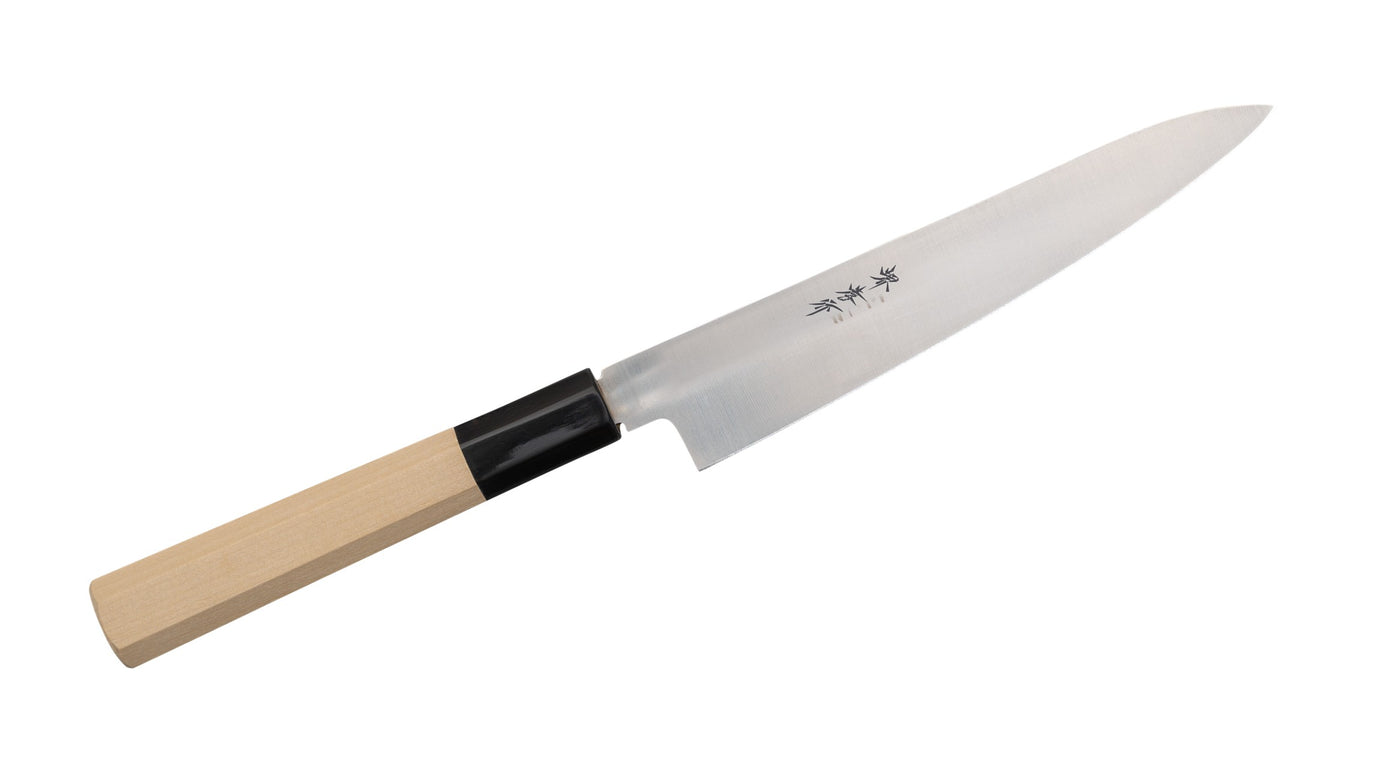 堺孝行 イノックス 和式 ペティ 150mm 朴八角柄｜刃